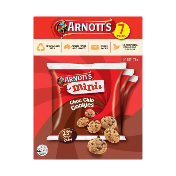 Mini Choc Chip Cookies Multipack 7 Pack