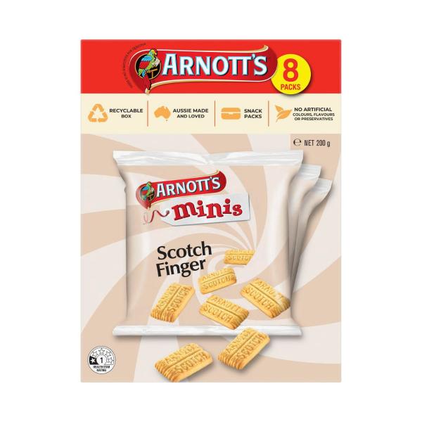 Mini Scotch Finger Biscuits Multipack 8 Pack