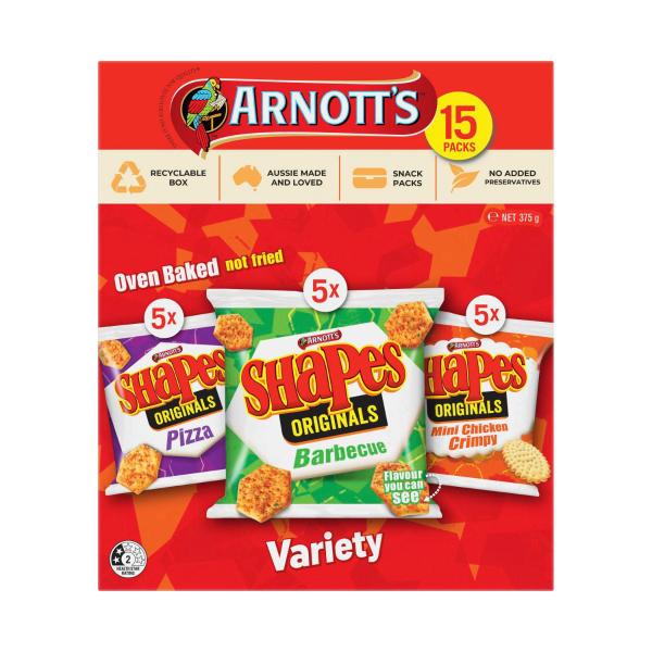 Shapes Variety Lunchbox Multipack 15 Pack
