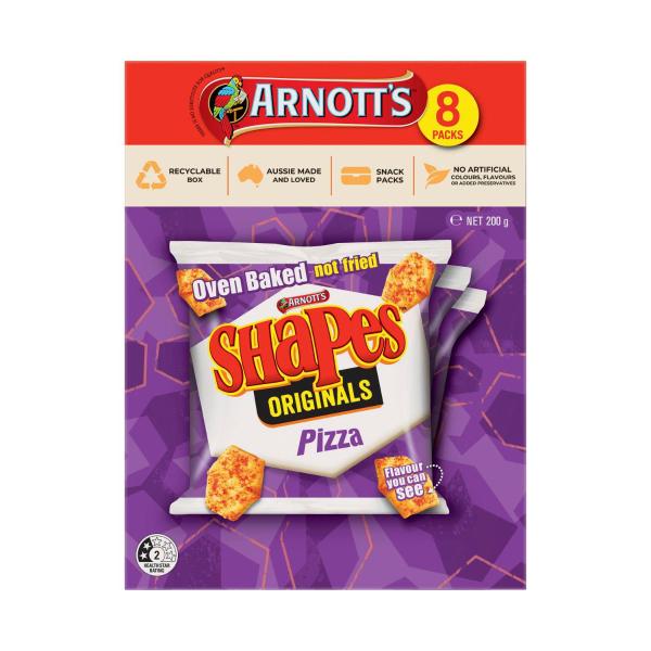 Shapes Pizza Lunchbox Multipack 8 Pack
