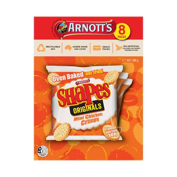 Shapes Mini Chicken Crimpy Lunchbox Multipack 8 Pack