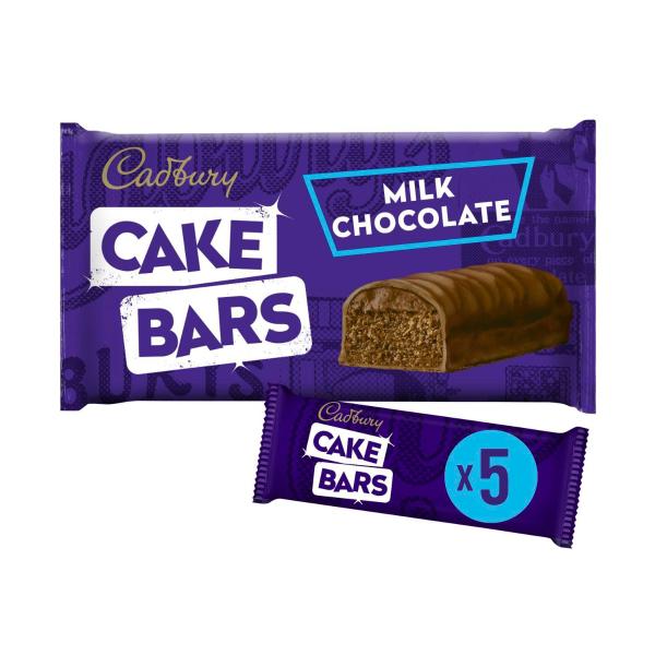 Milk Chocolate Cake Bars 5 Pack