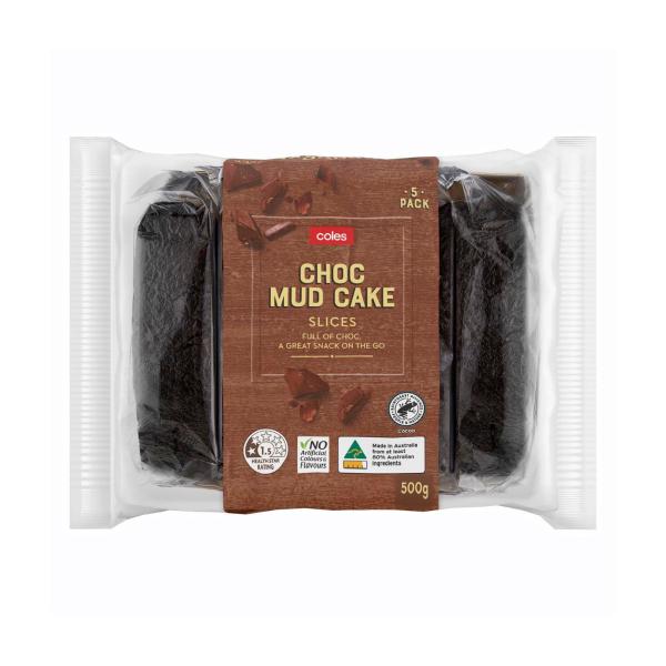 Chocolate Mud Cake Slices 5 Pack