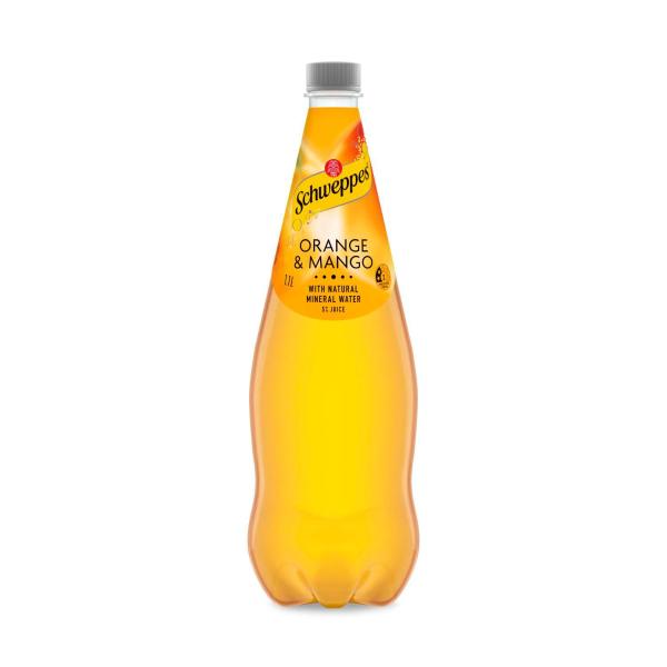 Orange Mango Natural Mineral Water Bottle