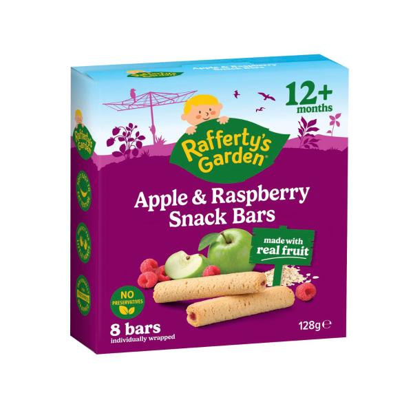 Apple & Raspberry Snack Bars With Real Fruit Baby Food Snack 12+ Months