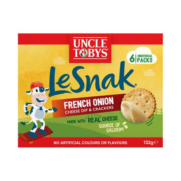 Le Snak Cheese Dip And Crackers French Onion Kids Lunchbox