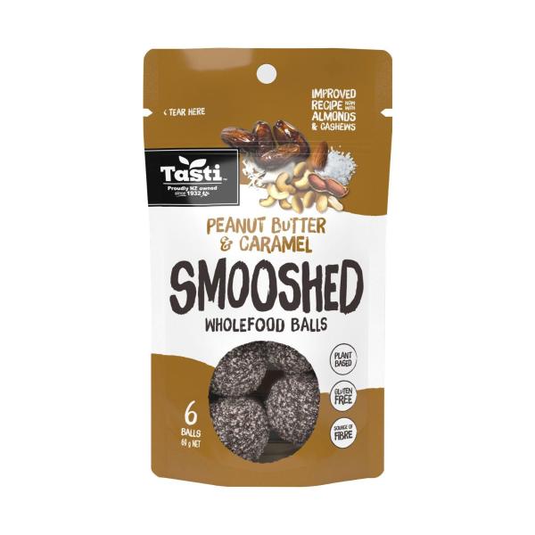 Peanut Butter & Caramel Smooshed Wholefood Balls 6 Pack