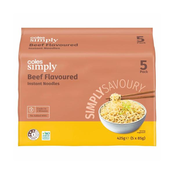 Beef Flavoured Instant Noodles 5x85g