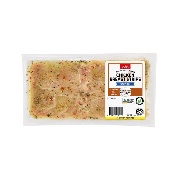 Chicken Strips In Souvlaki Seasoning