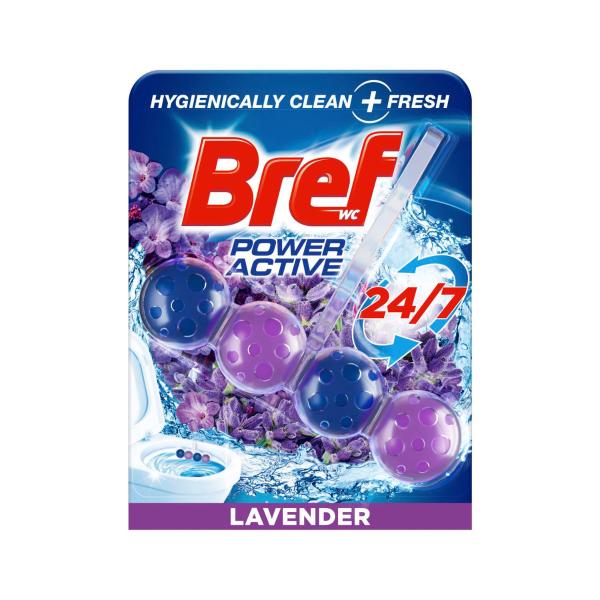 Power Active Rim Block Lavender Toilet Cleaner