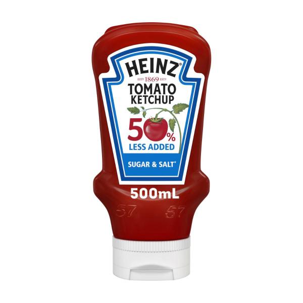 Tomato Ketchup 50% Less Sugar & Salt Squeezy