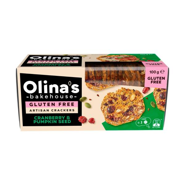 Gluten Free Artisan Crackers Cranberry & Pumpkin Seed