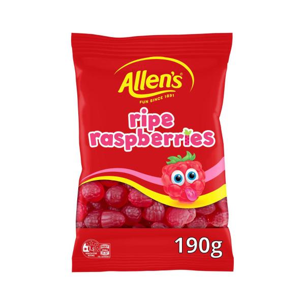 Lollies Ripe Raspberries Lolly Bag