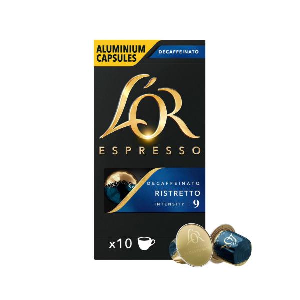Espresso Decaffeinato Ristretto Intensity 9 Coffee Capsules Nespresso* Compatible 52g