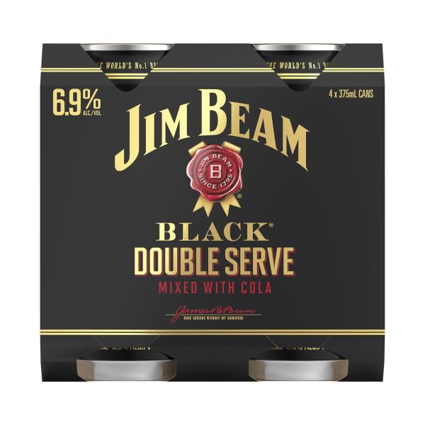 Black Double Serve 6.9% Can 375ml