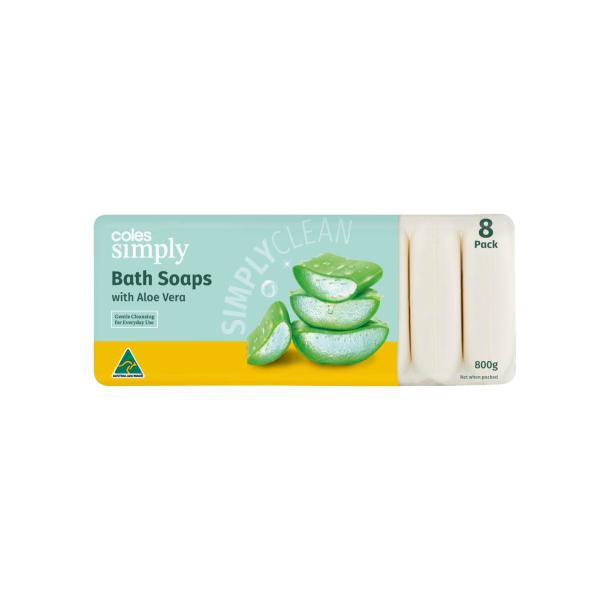 Bath Soaps With Aloe Vera 8 Pack