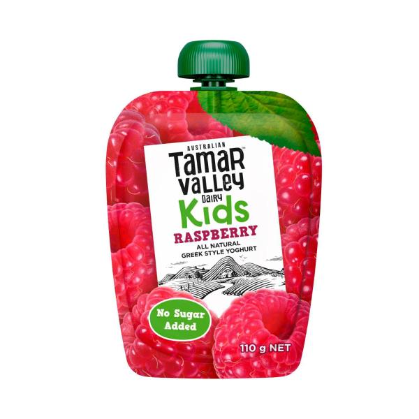 Kids Greek Style Yoghurt Pouch Raspberry
