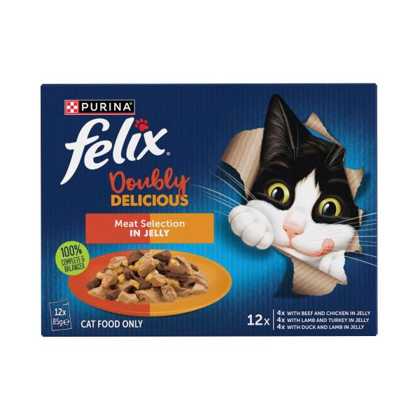 Felix Doubly Delicious Meat Selection In Jelly