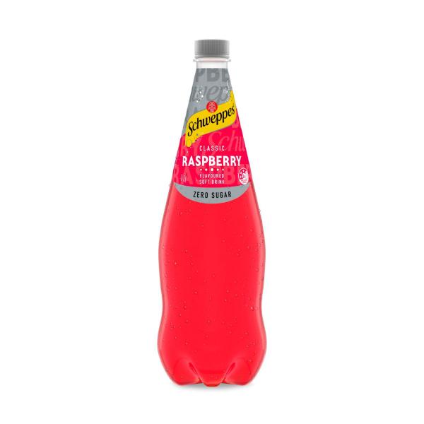 Traditional Zero Sugar Raspberry Soft Drink Bottle