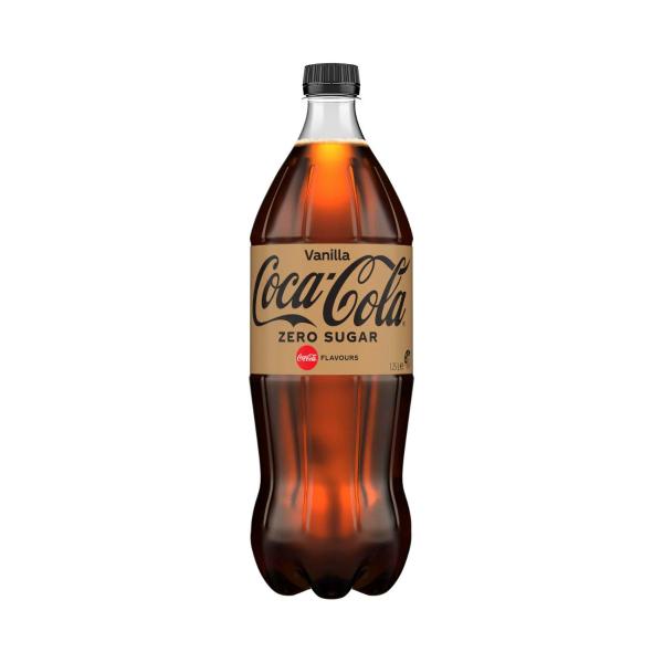 Vanilla Zero Sugar Soft Drink Bottle