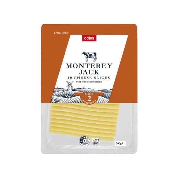 Monterey Jack Cheese Slices