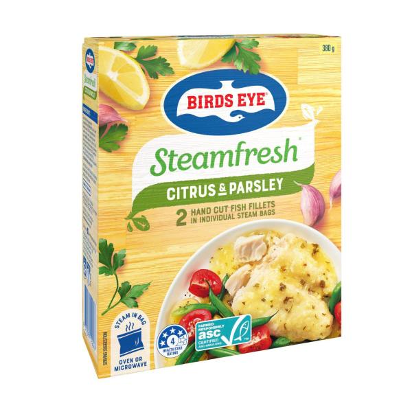 Frozen Steam Fresh Fish Fillets With Parsley & Citrus Sauce 2 Pack
