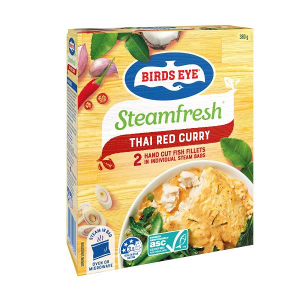 Frozen Steam Fresh Fish Fillets With Thai Red Curry Sauce 2 Pack