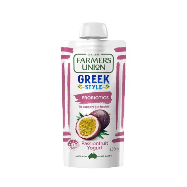 Greek Style Yoghurt Pouch Passionfruit