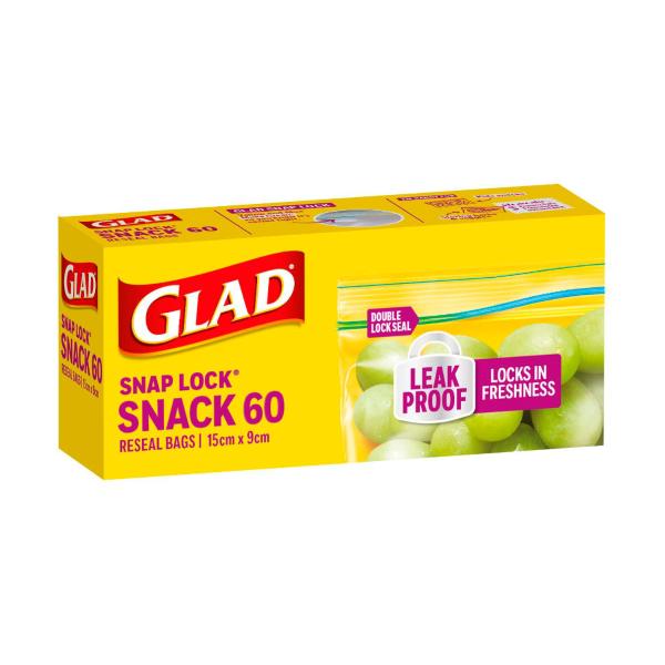 Snap Lock Snack Bags