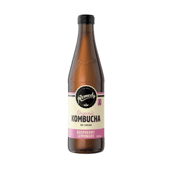 Kombucha Raspberry Lemonade Drink