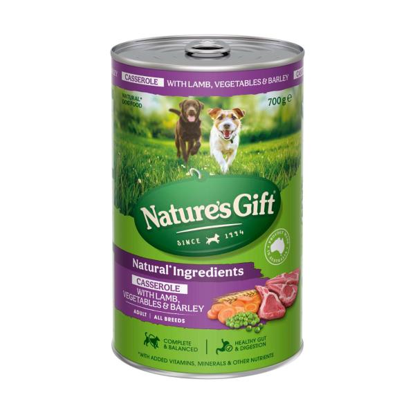 Adult All Breeds Wet Dog Food Casserole Gravy Lamb Vegetables & Barley