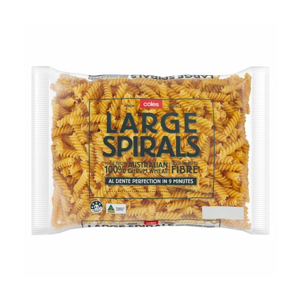 Durum Wheat Pasta Large Spirals