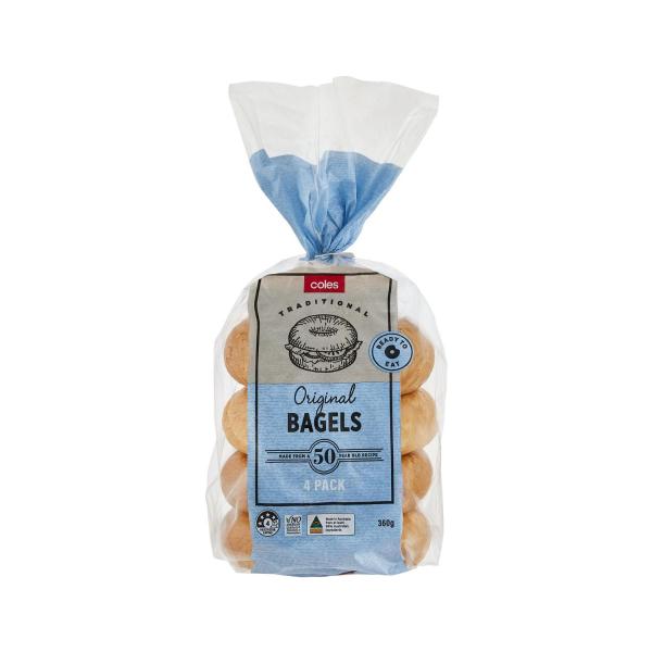 Bagels Plain 4 Pack