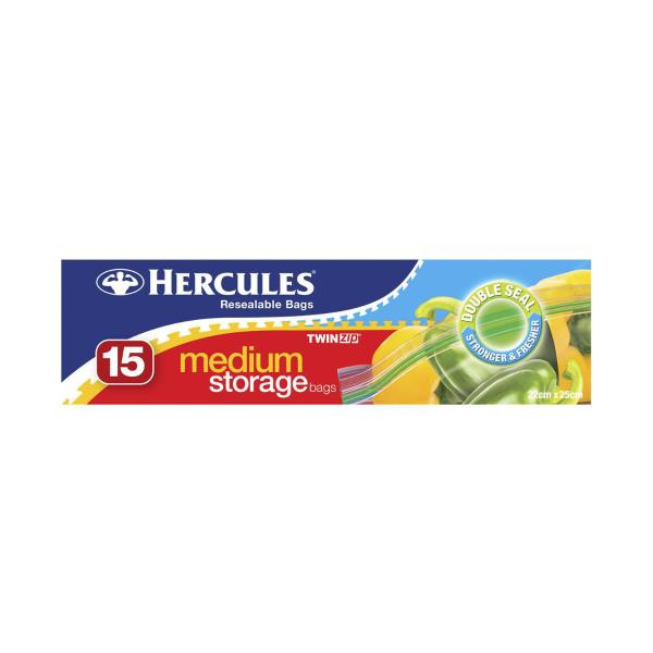 Twinzip Resealable Medium Storage Bags