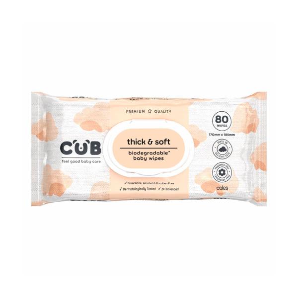 Gentle Care Premium Thick & Soft Fragrance Free Baby Wipes