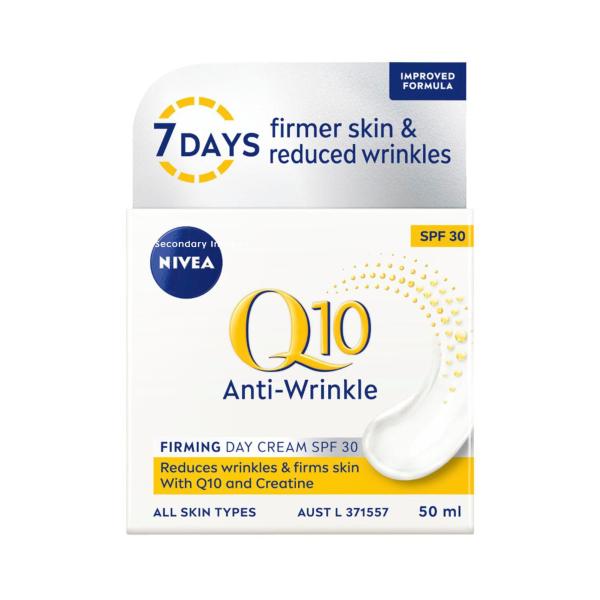 Q10 Anti Wrinkle Firming Face Moisturiser Hyaluronic Acid Spf30