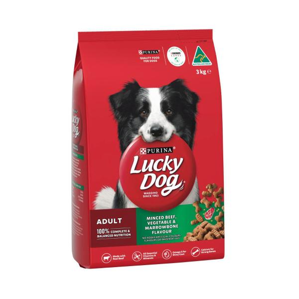 Lucky Dog Dry Minced Beef, Vegetable & Marrowbone Flavour Dog Food