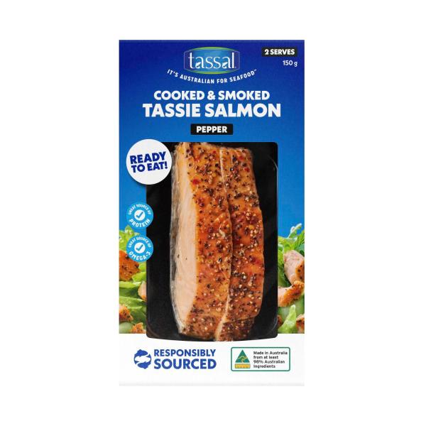 Hot Smoked Salmon Cracked Peppercorn
