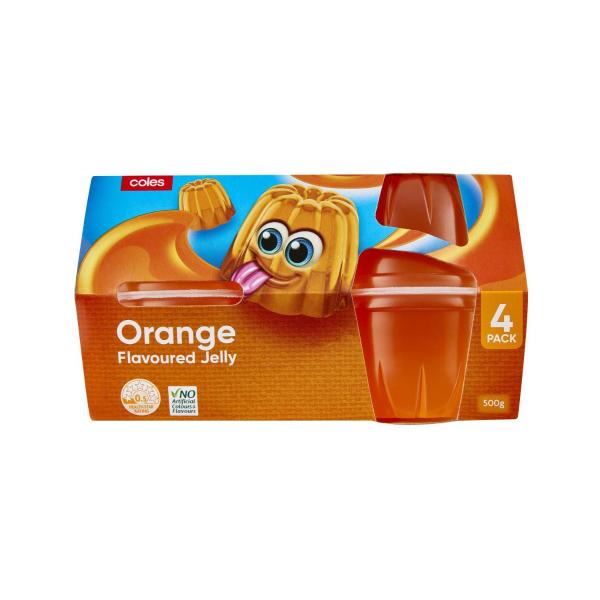 Orange Jelly Cups 4 Pack