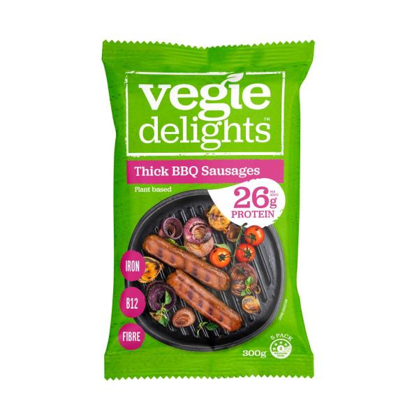 Plant Based Thick BBQ Sausages