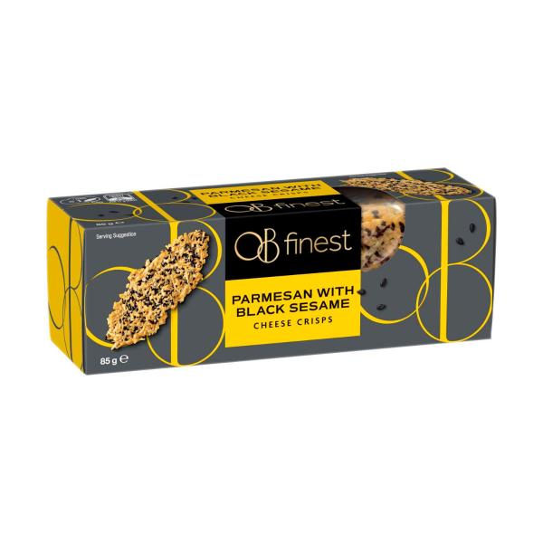 Parmesan Crisps With Black Sesame