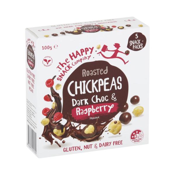 Chickpeas Dark Choc & Raspberry 5x20g