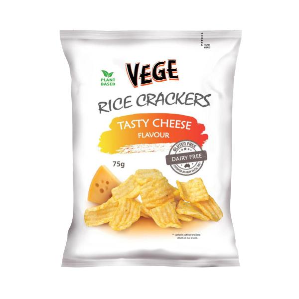 Chips Rice Crackers Tasty Cheese Flavour