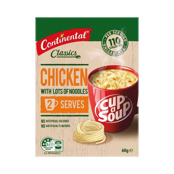 Cup A Soup Chicken With Lots Of Noodles Serves 2
