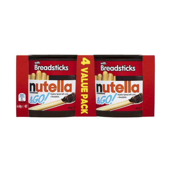 Go Hazelnut Spread With Cocoa Breadsticks Multipack 48g