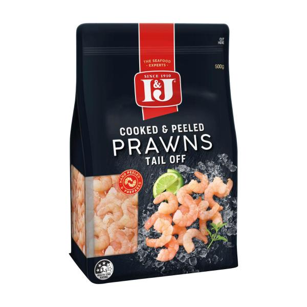 The Finest Frozen Prawns Cooked & Peeled Tail Off