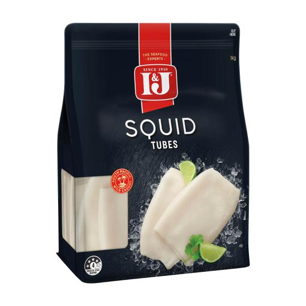 The Finest Frozen Squid Tubes