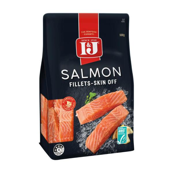 The Finest Frozen Salmon Portions Skin Off
