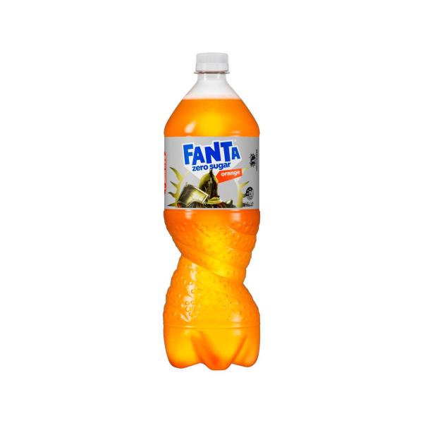 Orange Zero Sugar Soft Drink Bottle
