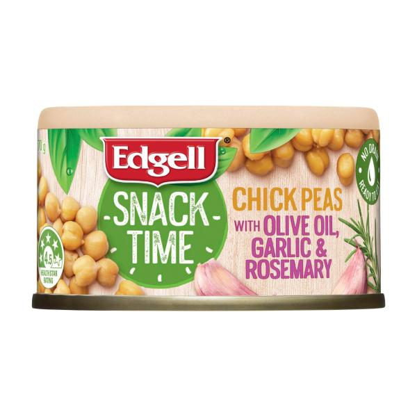 Snack Time Chick Peas Olive Oil Garlic & Rosemary
